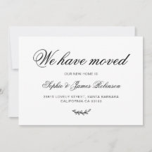 我々ミニマルは、新しい住宅引越し発表を引っ越した