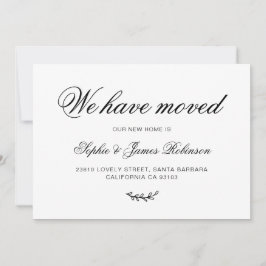 我々ミニマルは、新しい住宅引越し発表を引っ越した 招待状