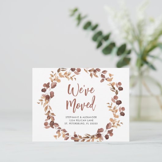 我々ムーブダスティーバラユーカリリースニューホーム 案内ポストカード (スタンド正面)