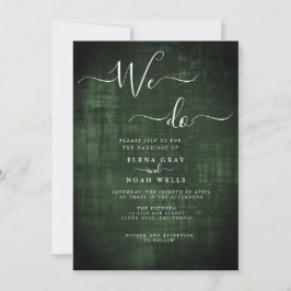 我々モダンが行う結婚緑 招待状