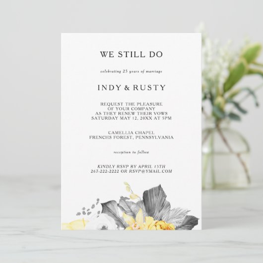 我々モダンはまだ誓いの更新を行う熱帯性 招待状 (スタンド正面)