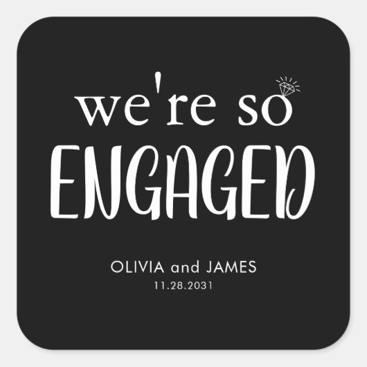 我々モダンはダイヤ婚約したモンドリングや輪婚約 スクエアシール (正面)