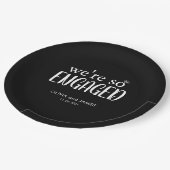 我々モダンはダイヤ婚約したモンドリングや輪婚約 ペーパープレート (アングル)