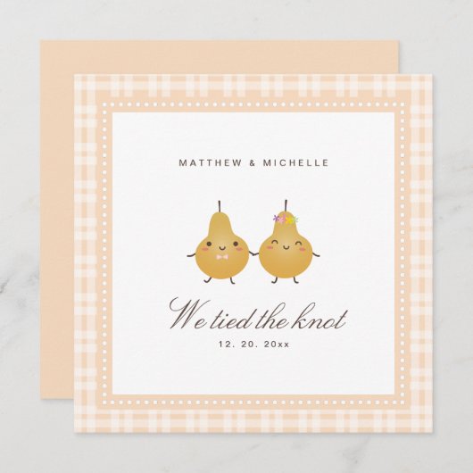 我々モダンは可愛い発表を結び結婚つけた (正面/裏面)