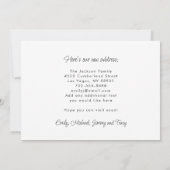 我々ラスベガスニューホームに移動 案内状 (裏面)