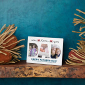 我々ラブユーパパ |父の日の写真 フォトプラーク (側面)