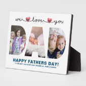 我々ラブユーパパ |父の日の写真 フォトプラーク (側面)