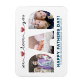 我々ラブユーパパ |父の日の写真 マグネット