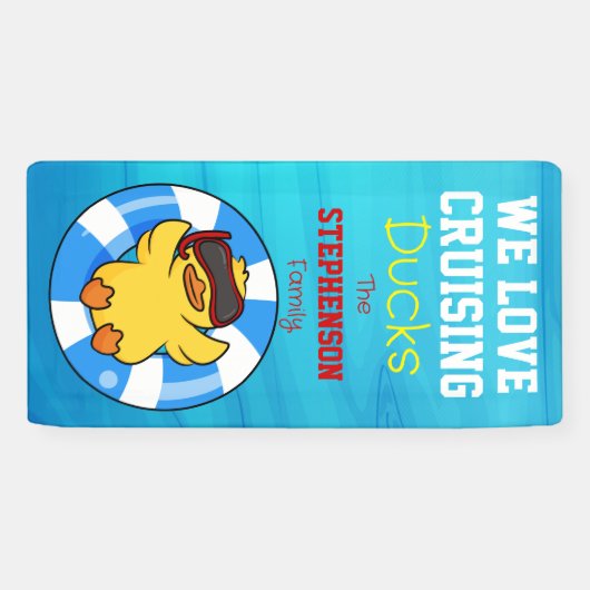 我々ラヴクルージングダックファミリークルーズドア 横断幕 (横)