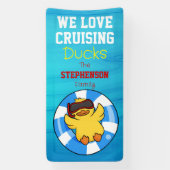 我々ラヴクルージングダックファミリークルーズドア 横断幕 (縦)