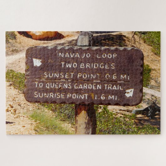 我々ラヴブライスキャニオンユタ ジグソーパズル (横)