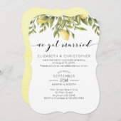 我々レ得モンズ結婚したリー結婚の駆け落ち 招待状 (正面/裏面)