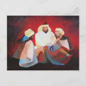 我々三人の王はクリスマスの賢者だ ポストカード (正面)