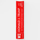 我々人々は2016年トランプ45番ポタスに投票した 横断幕 (縦)