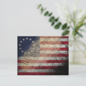 我々人民ベッツィ・ロスヴィンテージアメリカ国旗 ポストカード (スタンド正面)