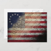 我々人民ベッツィ・ロスヴィンテージアメリカ国旗 ポストカード (正面/裏面)