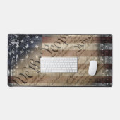 我々人民ヴィンテージ旗 デスクマット (キーボード&マウス)