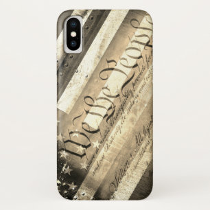我々人民ヴィンテージ旗 iPhone X ケース