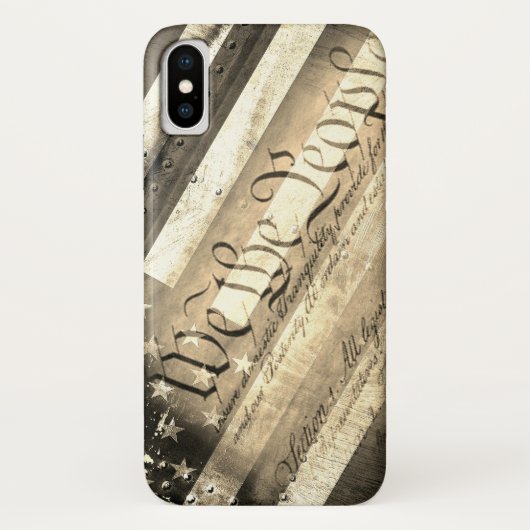 我々人民ヴィンテージ旗 Case-Mate iPhoneケース (裏面)