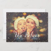 我々信じ |グリッツフェイクグリッターフォトオーバーレイ シーズンカード (正面)