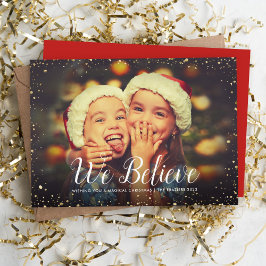 我々信じ |グリッツフェイクグリッターフォトオーバーレイ シーズンカード