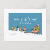 我々全員からのメリークリスマス シーズンポストカード (正面)