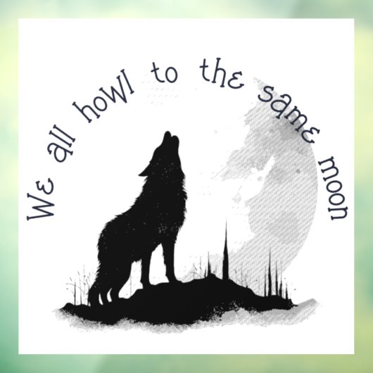 我々全員が同じ月の引用文に吠え感動的る ウィンドウサイン (シート3)