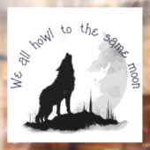 我々全員が同じ月の引用文に吠え感動的る ウィンドウサイン (シート2)