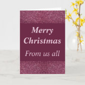 我々全員の華やかなクリスマスカード カード (黄色い花)