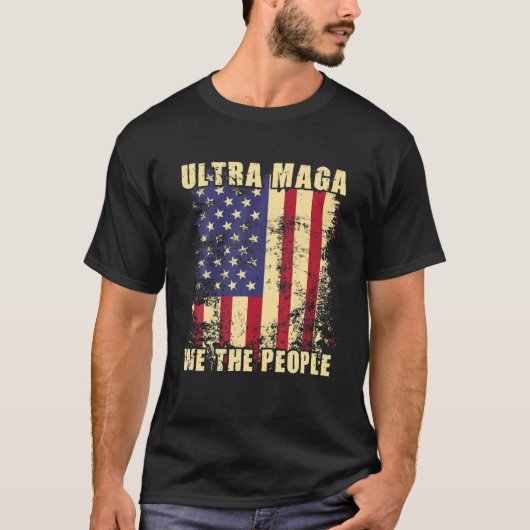我々共和党誇りを持ったアメリカ国旗Ultra Tシャツ (正面)