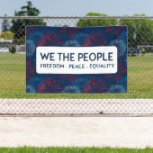 我々国民の自由の平和平等 | 花火 横断幕 (インサイチュ)