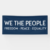 我々国民の自由の平和平等 | ７月４日 横断幕 (横)