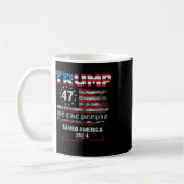 我々国民はアメリカ47救のイナ大統領をトランプ コーヒーマグカップ (左)