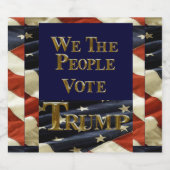 我々国民はトランプに投票する スパークリングワインラベル (シングルラベル)