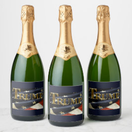 我々国民はトランプに投票する スパークリングワインラベル