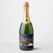 我々国民はトランプに投票する スパークリングワインラベル (正面)