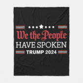 我々国民はトランプ2024話を持っている フリースブランケット (正面)