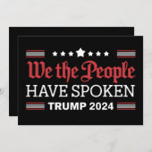 我々国民はトランプ2024話を持っている 招待状 (正面/裏面)