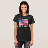 我々国民はパーティーヴィンテージアメリカ国旗を好む Tシャツ (正面フル)