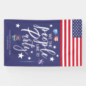 我々国民はパーティー好きだ |7月4日パーティー 横断幕 (横)