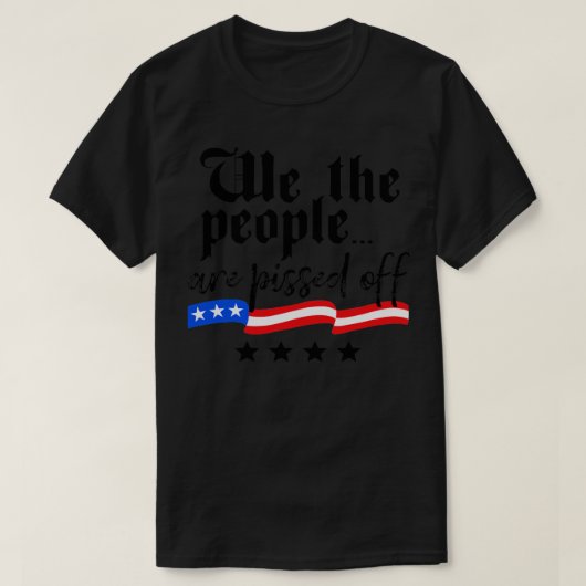 我々国民は憲法の自由に腹を立てている1 Tシャツ (デザイン正面)