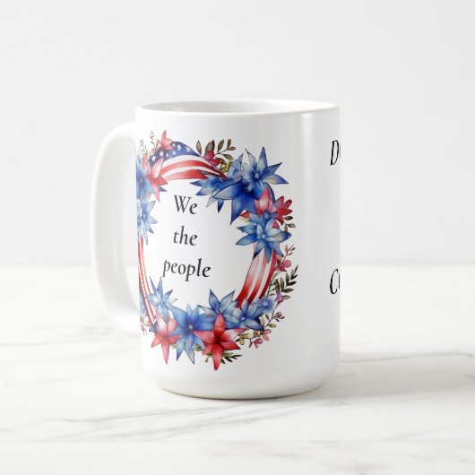 我々国民は有罪判決を受けたフェロンに投票しない コーヒーマグカップ (正面左)