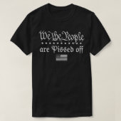我々国民は民主主義のための戦いに酔っている Tシャツ (デザイン正面)