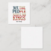 我々国民は民主化志士を支持する王に仕えていない スクエア名刺 (正面/裏面)