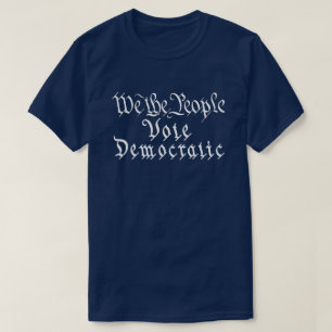 我々国民は民主的に投票する Tシャツ