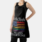 我々国民は皆を意味するLGBTQプライド エプロン (インサイチュ)