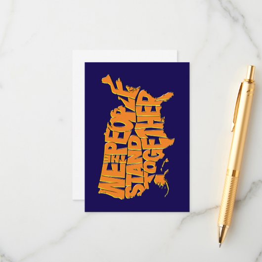 我々国民は結束している エンクロージャーカード (正面/裏面インサイチュ)