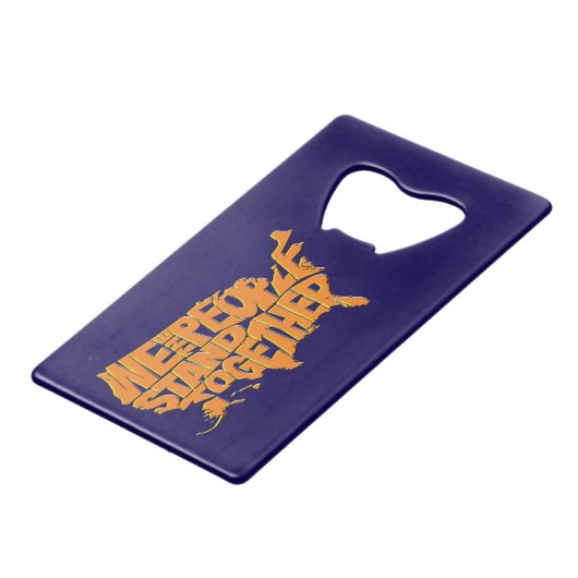 我々国民は結束している クレジットカード栓抜き (裏面アングル)