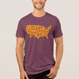 我々国民は結束している トライブレンドTシャツ