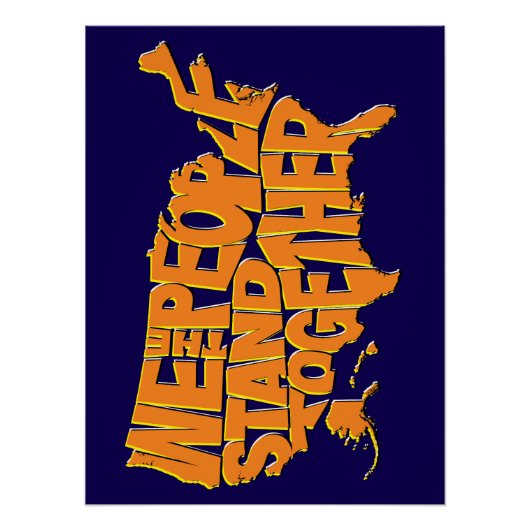 我々国民は結束している ポスター (正面)